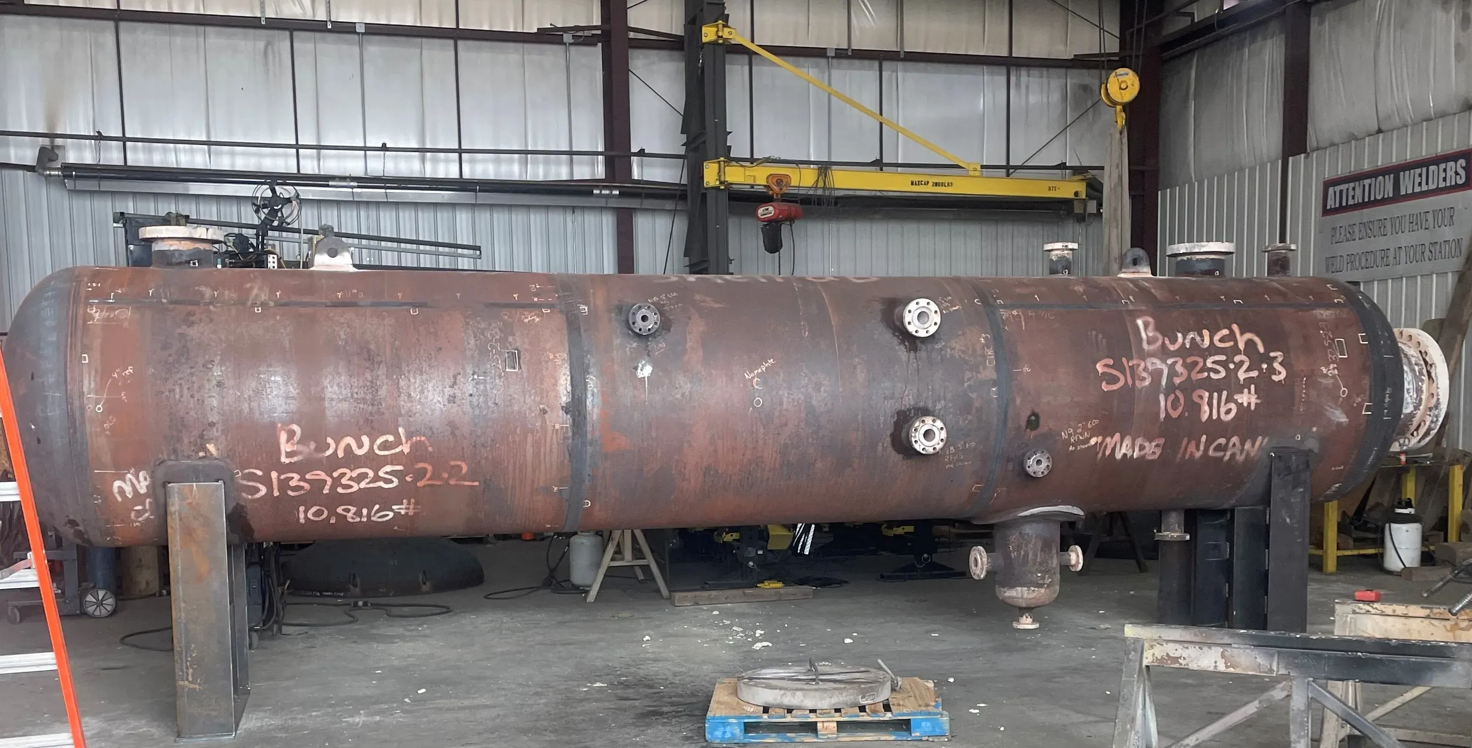 Pressure vessel fabrication and firetube work