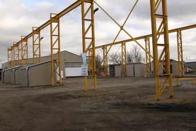 13 overhead craneways in Bunch facility