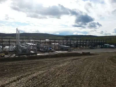 Deep cut gas plant construction Alberta