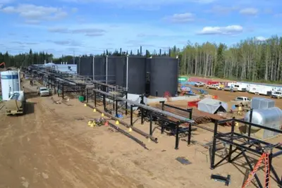 Oilfield facility construction