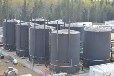 Oilfield tank farm construction