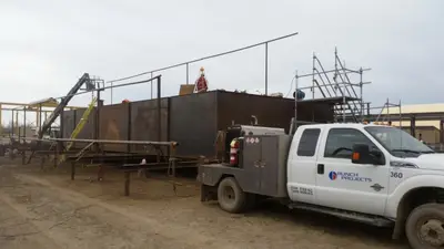 Oilsands barge construction